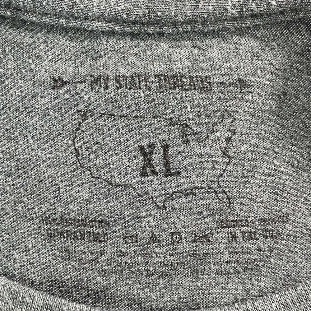 My State Threads Michigan Womens Gray Long Sleeve Pullover‎ Tee Size XL - Picture 5 of 8
